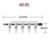 VAN CHIA OXY INOX CÓ KHÓA ĐIỀU TIẾT OXY PHI 4-5-6