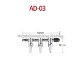 VAN CHIA OXY INOX CÓ KHÓA ĐIỀU TIẾT OXY PHI 4-5-6