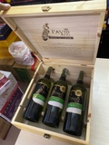 Combo 3 chai Vang Chile Pavo Real Sauvignon Blanc 13% 750ml- Trắng- Tặng kèm hộp gỗ