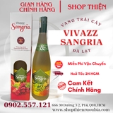 Vang Trái Cây Nhẹ Độ VIVAZZ SANGRIA 7% 750ml- Nho Trắng( Nho xanh)