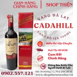 Rượu Vang Đà Lạt Đỏ CADAHILL 12% 750ml