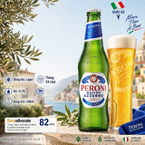 Bia Peroni Nastro Azzurro 330ml - Thùng 24 Chai Nhập Khẩu Ý - Premium Lager 5.1%