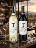 Rượu Vang Úc T Label 12.5% 2025 - Chardonnay (Vang Trắng) & Dry Red Wine (Vang Đỏ) - South Eastern Australia - 750ml