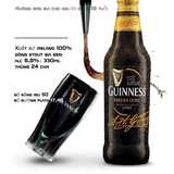 Bia Đen Guinness Foreign Extra Stout 330ml - Thùng 24 Chai - Nhập Khẩu Ireland 100% - Bia Đen Stout 6,8% Đậm Đà
