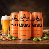 Thùng x 6 Lon Bia Chalimam 1583 1000ml - Wheat Beer / Dark Lager / Wit Beer - Bia Ông Già Trung Hoa 4.8%