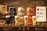 Thùng x 6 Lon Bia Chalimam 1583 1000ml - Wheat Beer / Dark Lager / Wit Beer - Bia Ông Già Trung Hoa 4.8%
