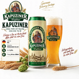 Bia Đức Kapuziner Weissbier 500ml Thùng 24 Lon - Bia Lúa Mì Hefeweissbier Nhập Khẩu Đức Alc 5.4%
