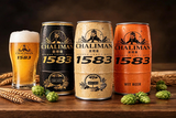Thùng x 6 Lon Bia Chalimam 1583 1000ml - Wheat Beer / Dark Lager / Wit Beer - Bia Ông Già Trung Hoa 4.8%