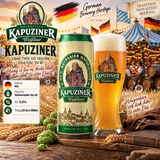 Bia Đức Kapuziner Weissbier 500ml Thùng 24 Lon - Bia Lúa Mì Hefeweissbier Nhập Khẩu Đức Alc 5.4%