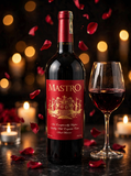 Rượu Vang Đỏ MASTRO Nhãn Đỏ 750ML 14% - Vị Đậm Chát Đằm - Quà Biếu Tết Sang Trọng