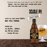 [THÙNG 12 CHAI] Bia Thủ Công Ibiero Double IPA 6,5% 330ml - Craft Beer Việt Nam - IBU 45