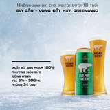 Bia Gấu Bear Beer Lager Đan Mạch 5% 500ml - Bia Greenland Thùng 24 Lon