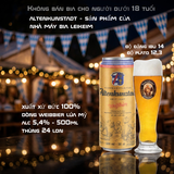 Bia Đức Altenkunstadt Weissbier 500ml - Bia Lúa Mỳ Leikeim 5.4% - Thùng 24 Lon Nhập Khẩu