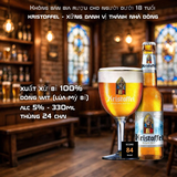 Bia Bỉ Kristoffel Wit 330ml - Bia Lúa Mỳ Bỉ Witbier 5% - Thùng 24 Chai Nhập Khẩu Bỉ