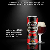 Bia Đen Đức Kauerndorfer Schwarzbier 500ml - Bia Đức 4.9% Thùng 24 Lon Nhập Khẩu
