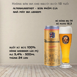 Bia Đức Altenkunstadt Weissbier 500ml - Bia Lúa Mỳ Leikeim 5.4% - Thùng 24 Lon Nhập Khẩu