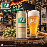 Bia DAB Wheat Beer 500ml - Bia Lúa Mỳ Đức - Dortmund Seit 1868 - Alc 4,8% - Thùng 24 Lon