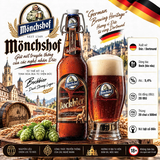[Thùng 20 Chai] Bia Đức Mönchshof Bockbier 5,4% - Bia Nâu Bock - Dark Strong Lager Nhập Khẩu Đức - Chai 500ml Nút Bật Cổ Điển