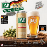 Bia DAB Wheat Beer 500ml - Bia Lúa Mỳ Đức - Dortmund Seit 1868 - Alc 4,8% - Thùng 24 Lon