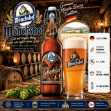[Thùng 20 Chai] Bia Đức Mönchshof Kellerbier 5,4% - Bia Không Lọc - Naturtrübes Kellerbier - Bia Tu Viện Đức 500ml Nút Bật