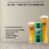 Bia Gấu Bear Beer Lager Đan Mạch 5% 500ml - Bia Greenland Thùng 24 Lon