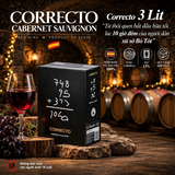 Rượu Vang Bịch 3 Lít Correcto Cabernet Sauvignon - Vang Đỏ Tây Ban Nha - Nhập Khẩu 100% - Bodegas Alcardet 13%