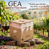 Rượu Vang Đỏ GEA Cabernet Sauvignon Organic & Vegan 3L - Vang Bịch Tây Ban Nha Nhập Khẩu