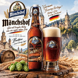 [Thùng 20 Chai] Bia Đức Mönchshof Bockbier 5,4% - Bia Nâu Bock - Dark Strong Lager Nhập Khẩu Đức - Chai 500ml Nút Bật Cổ Điển
