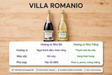Nước Nho Có Ga Villa Romanio Úc - Sparkling Grape Juice Không Cồn 750ml - Vị Nho Đỏ / Nho Trắng