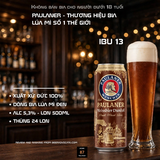 Bia Paulaner Weissbier Dunkel 500ml - Bia Lúa Mì Đen Đức - Thùng 24 Lon - Nhập Khẩu Đức 100% - Alc 5,3%