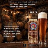 Bia Paulaner Weissbier Dunkel 500ml - Bia Lúa Mì Đen Đức - Thùng 24 Lon - Nhập Khẩu Đức 100% - Alc 5,3%