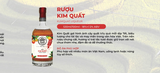 Rượu Kim Quất 530ml - Kumquat Liqueur - Rượu Quất Vàng Hưng Yên Ngâm Mật Ong Thủ Công - Quà Biếu Tết