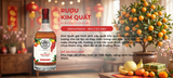 Rượu Kim Quất 530ml - Kumquat Liqueur - Rượu Quất Vàng Hưng Yên Ngâm Mật Ong Thủ Công - Quà Biếu Tết