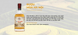 Rượu Mùa Hà Nội 19% 530ml - Hanoi Season Liqueur - Rượu Sấu Hà Nội Ngâm Gừng Thủ Công - Quà Biếu Hà Nội
