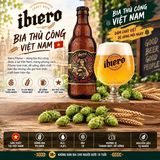 Bia Thủ Công iBiero Pilsner - Thùng 12 Chai 330ml - Craft Beer Việt Nam ALC 4.8% IBU 18