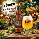 Bia Thủ Công iBiero Pilsner - Thùng 12 Chai 330ml - Craft Beer Việt Nam ALC 4.8% IBU 18