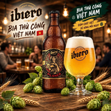 Bia Thủ Công iBiero Pilsner - Thùng 12 Chai 330ml - Craft Beer Việt Nam ALC 4.8% IBU 18