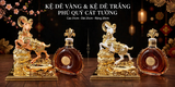 Kệ Dê Vàng & Kệ Dê Trắng Phú Quý Cát Tường Cao 31cm - Kệ Rượu Tết 2027
