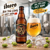 Bia Thủ Công iBiero Pilsner - Thùng 12 Chai 330ml - Craft Beer Việt Nam ALC 4.8% IBU 18