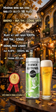Bia Thủ Công Hanoi Autumn - Dòng Rice Lager Vị Cốm Non - Lon 330ml - Alc 4,6% - IBU 15 - Thùng 20 Lon - iBiero