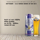 Bia Đức Oettinger Pils 4.7% - Thùng 24 Lon 500ml - Nhập Khẩu 100%