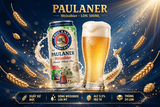 [THÙNG 24 LON] Bia Paulaner Weissbier 500ml - Bia Lúa Mỳ Đức - Bia Tươi Munich Weissbier - Alc 5.5%