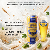 Bia Đức Oettinger Hefeweissbier Lúa Mỳ 4.9% - Thùng 24 Lon 500ml - Nhập Khẩu 100% Đức