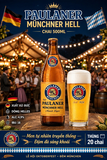 [THÙNG 20 CHAI] Bia Paulaner Münchner Hell Chai 500ml - Bia Vàng Đức - Munich Lager 4.9%