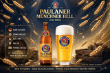 [THÙNG 20 CHAI] Bia Paulaner Münchner Hell Chai 500ml - Bia Vàng Đức - Munich Lager 4.9%