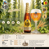 [Chính Hãng] Bia Leffe Blond 6,6% - Bia Vàng Tu Viện Bỉ - Thùng 24 Chai 330ml - Nhập Khẩu Bỉ