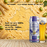 Bia Đức Oettinger Pils 4.7% - Thùng 24 Lon 500ml - Nhập Khẩu 100%