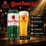 [CHÍNH HÃNG] Bia Royal Dutch 8,5% Hà Lan - Strong Lager Lon 500ml - Thùng 24 Lon - Nhập Khẩu Hà Lan