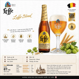 [Chính Hãng] Bia Leffe Blond 6,6% - Bia Vàng Tu Viện Bỉ - Thùng 24 Chai 330ml - Nhập Khẩu Bỉ