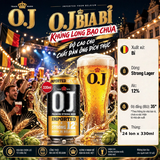 Bia Bỉ O.J Khủng Long Bạo Chúa 12% Thùng 24 Lon x 330ml - Strong Lager Nhập Khẩu Bỉ - Premium Strong Beer